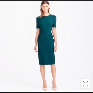 J. Crew Kelsey Italian Stretch Wool Suiting Dress